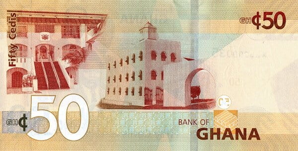 Ghana 50 cedis Pałac 2019 P-42f