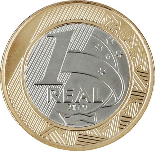 Brazylia 1 real Kolibry 2019