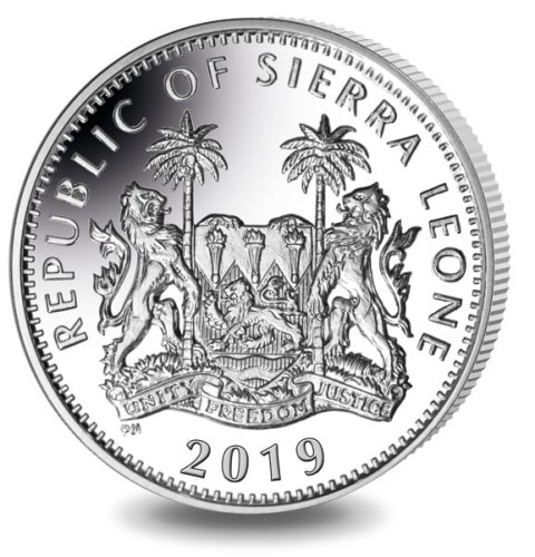 Sierra Leone 1$ Nosorożec 2019
