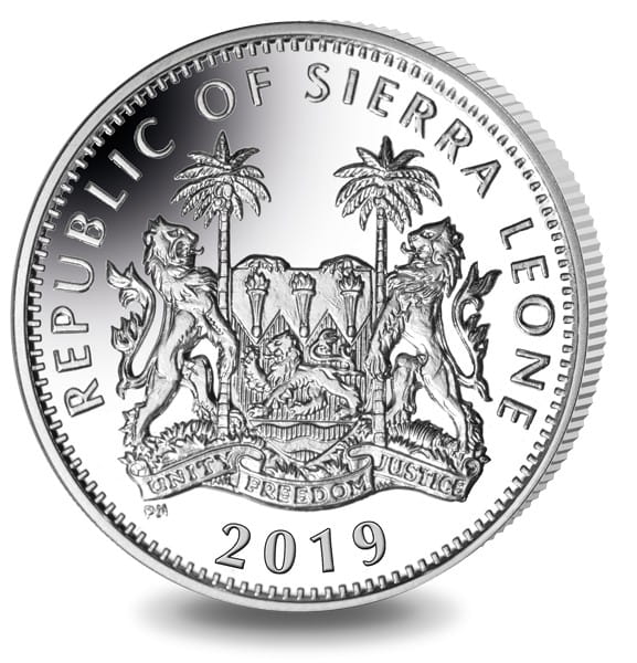 Sierra Leone 1$ Nosorożec 2019