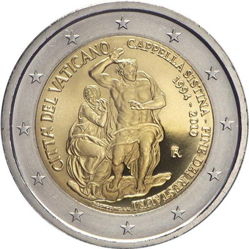 2 euro Watykan  Kaplica Sykstyńska 2019