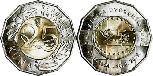 Chorwacja 25 kuna 25 lat kuny 2019