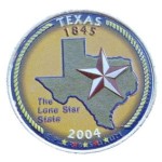 USA 25 c Texas P lub D 2004 KOLOR