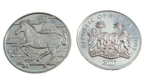 Sierra Leone 1$ Zebra 2007