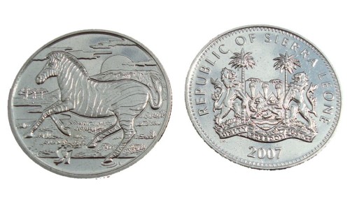 Sierra Leone 1$ Zebra 2007