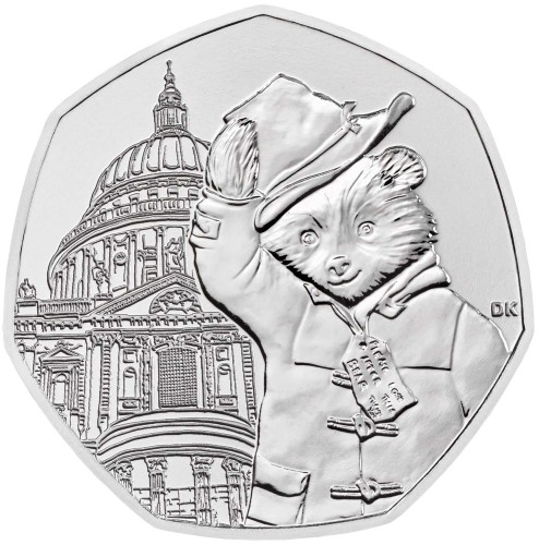 Wielka Brytania 50 pensów Paddington Katedra 2019