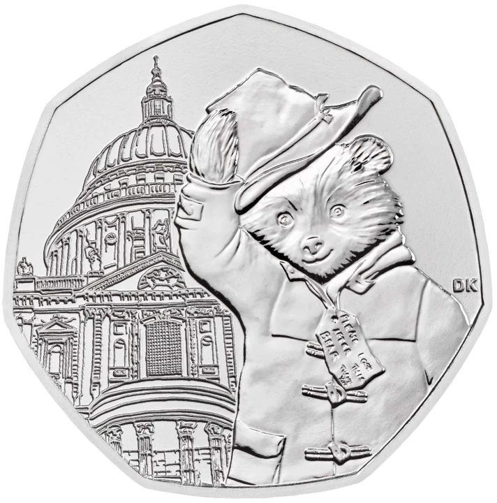 Wielka Brytania 50 pensów Paddington Katedra 2019