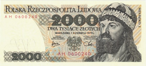 PRL 2000 zł Bolesław Chrobry 1979 P-147b AH