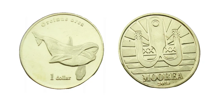 Polinezja francuska 1 $  Orka 2019