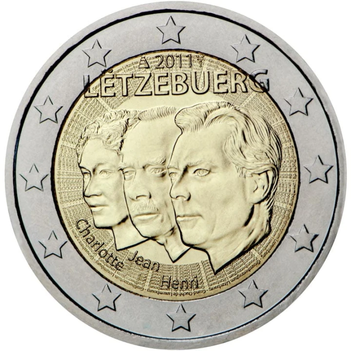 2 euro Luksemburg Wielki Książę Jan 2011
