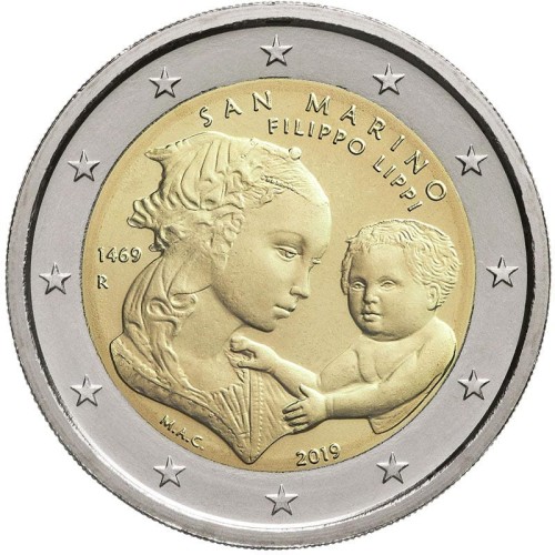 2 euro San Marino Filippo Lippi 2019