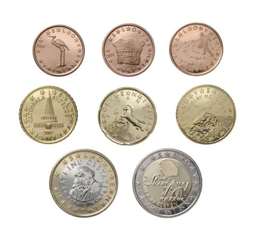 Euro set Słowenia x 8 zestaw menniczy mix