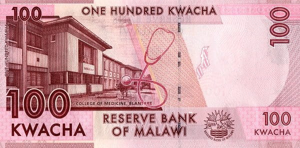 Malawi 100 kwacha Szkoła medyczna 2017 P-65c