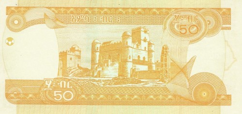 Etiopia 50 Birr Zamek 2015 P-51g