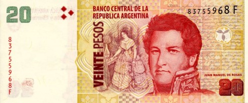 Argentyna 20 peso Bitwa morska 2015 P-355
