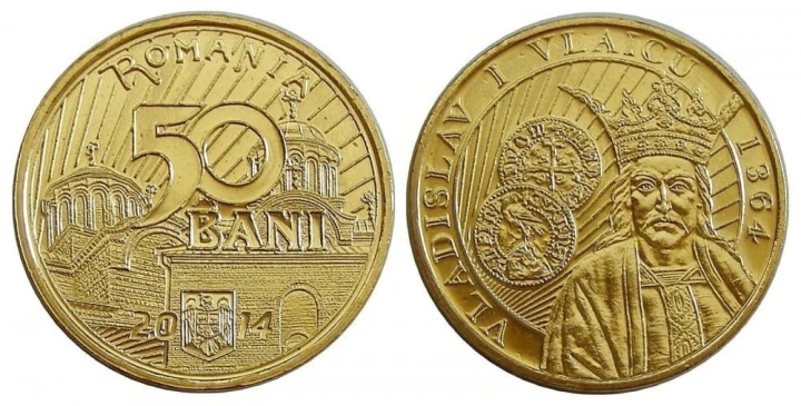 Rumunia 50 bani Wladislav I Vlaicu 1364 2014