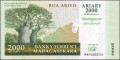 Madagaskar 2000 ariary MAP 2007 P-93
