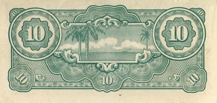 Malaje 10 dolar Banany 1942 P-M7c