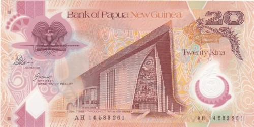 Papua Nowa Gwinea 20 Kina Dzik 2014 P-31c