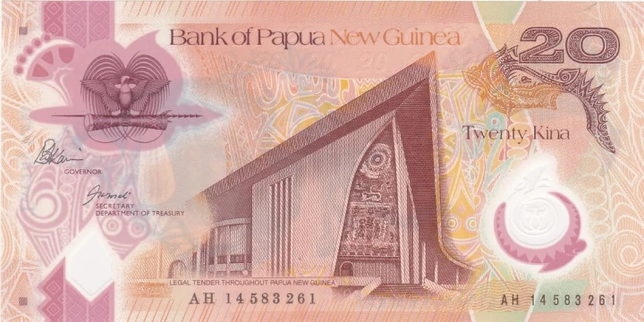 Papua Nowa Gwinea 20 Kina Dzik 2014 P-31c