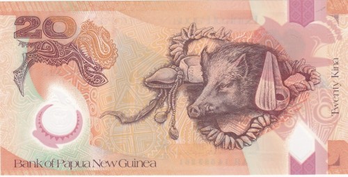 Papua Nowa Gwinea 20 Kina Dzik 2014 P-31c