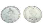 Tristan Da Cunha 1 crown HMS Illustrious 2008