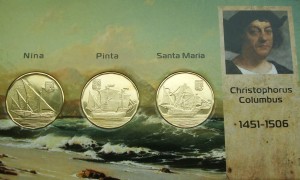 Zestaw menniczy Bahamy Guanahani Statki x 3 2020