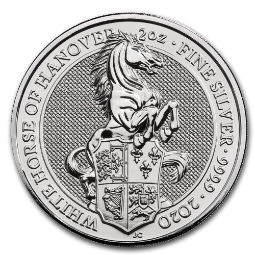 Wielka Brytania 5 f Bestie - Biały Koń 2 Oz 2020