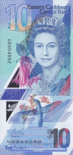 Karaiby wschodnie 10$ Koliber 2019 P-56