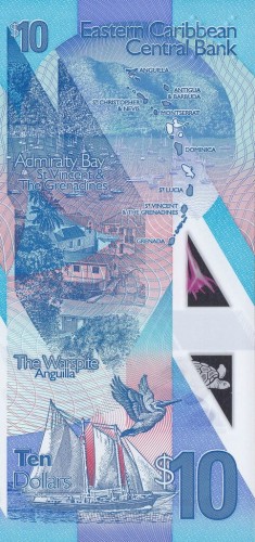 Karaiby wschodnie 10$ Koliber 2019 P-56