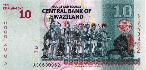 Swaziland 10 emalangeni Tańce 2015 P-41