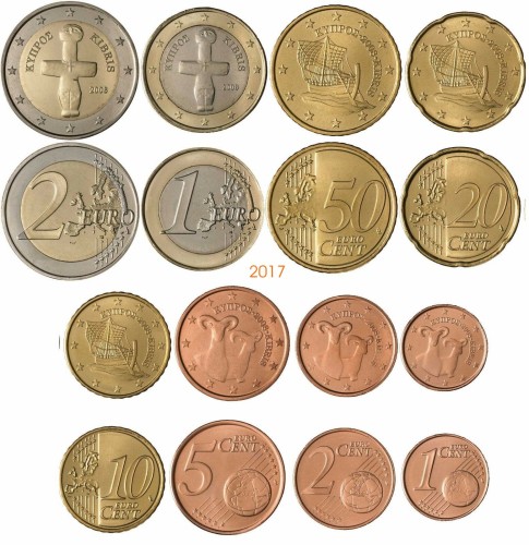 Euro set Cypr zestaw menniczy 2017