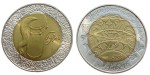 UKRAINA 5 UAH Bęben Bull bimetal 2007