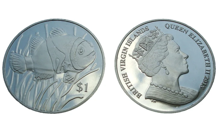 Brytyjskie Wyspy Dziewicze 1 $ Błazenek 2018