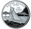 USA 25 c Rhode Island 2001