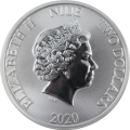 Niue 2 $ Jurassic Park 2020 1 Oz Ag.999