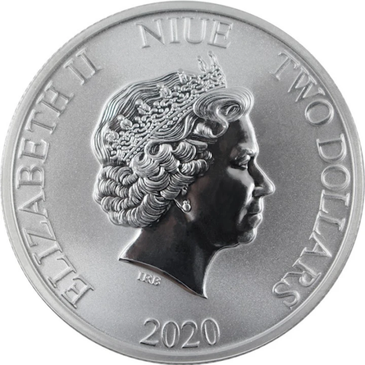 Niue 2 $ Jurassic Park 2020 1 Oz Ag.999