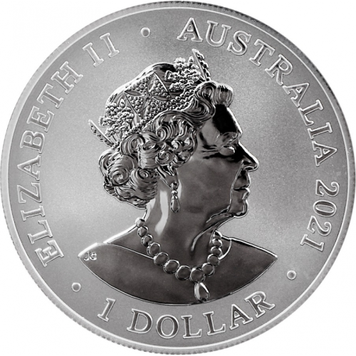 Niue 1 $ Żarłacz biały 2021 1 Oz Ag.999