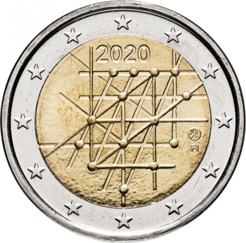 2 euro Finlandia Uniwersytet w Turku 2020