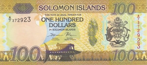 Wyspy Salomona 100 $ Kokosy 2015 P-36a.2