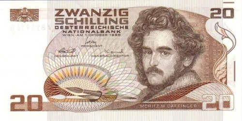 Austria 20 szylingów Albertina 1986 P-148