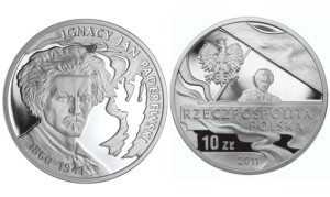 10 zł Ignacy Jan Paderewski 2011