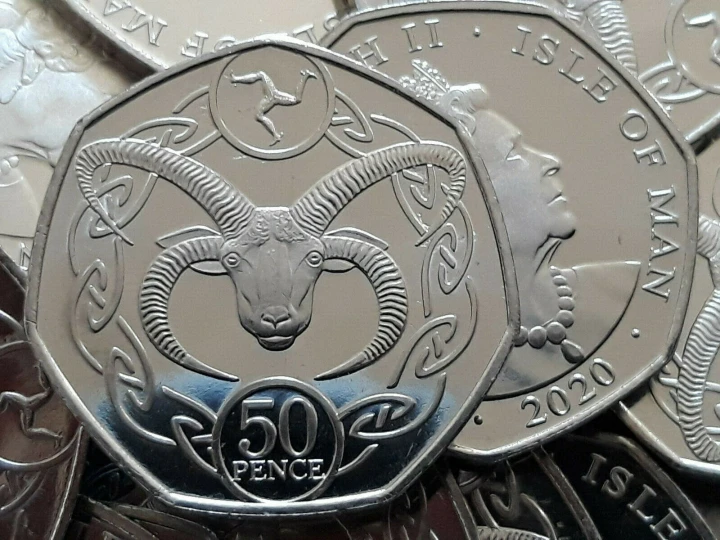 Wyspa Man 50 pensów Owca Manx Loaghtan 2020