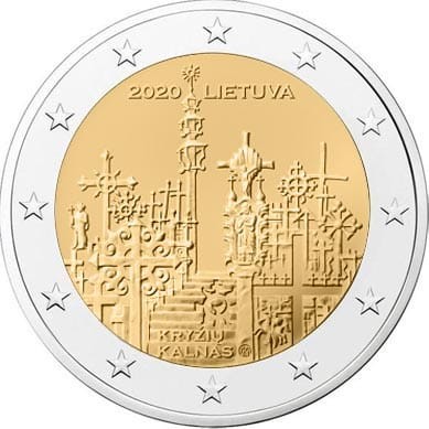 2 euro Litwa Wzgórze krzyży 2020