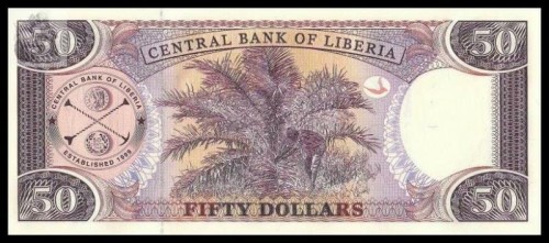 Liberia 50 $ Drzewo 2011 P-29f