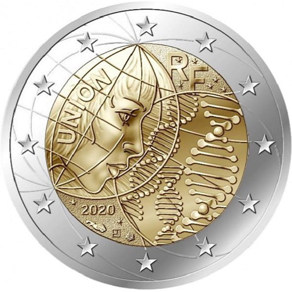 2 euro Francja Badania medyczne 2020