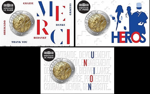 2 euro Francja Badania medyczne 2020