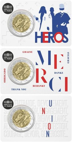 2 euro Francja Badania medyczne 2020