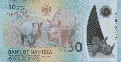 Namibia 30 dolarów 30.rocz. niepodległości 2020 P-18a