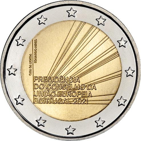 2 euro Portugalia Prezydencja w UE 2021